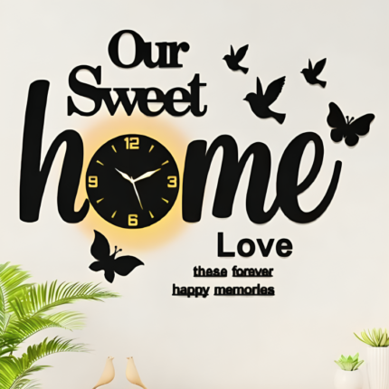 Sweet Home Wall Clock
