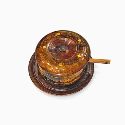 Wooden Sugar Pot