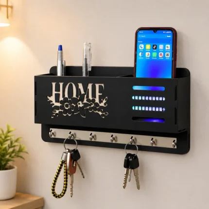 Multi Purpose Wooden Home Key Holder