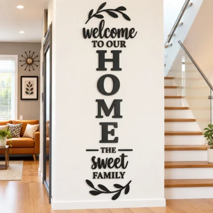 Welcome to Our Home Wall Art