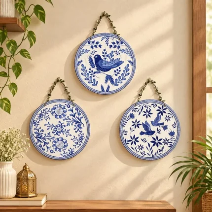 Azure Heritage – 3 Piece Wall Art Set